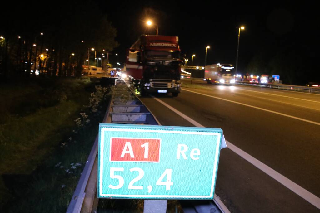 Tankstation en parkeerplaats afgesloten om lekgereden dieseltank