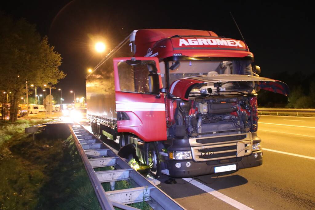 Tankstation en parkeerplaats afgesloten om lekgereden dieseltank