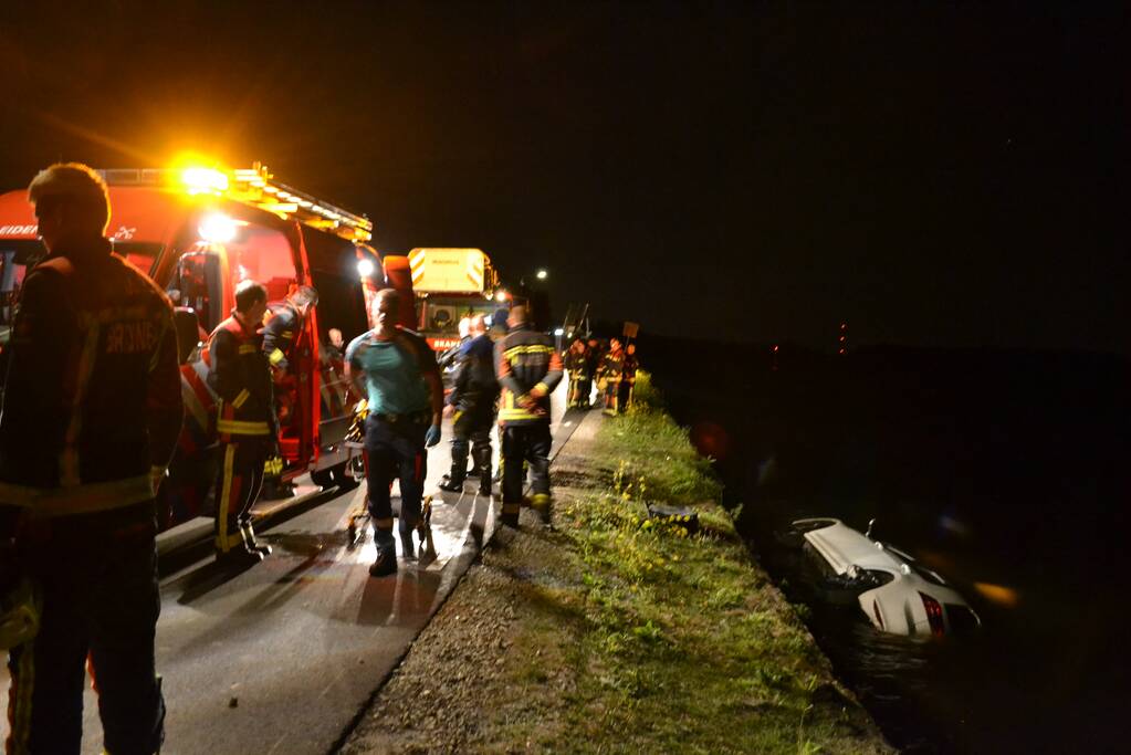 Voertuig te water, bestuurder spoorloos