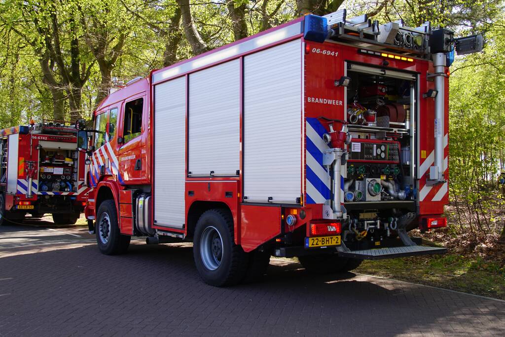 Brand in bosgebied