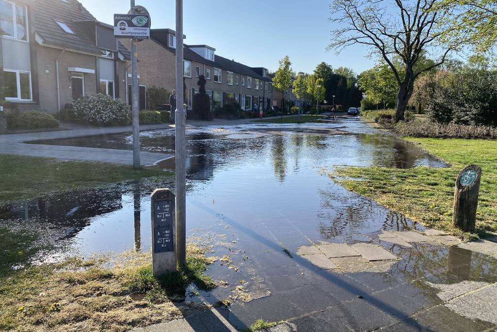 Waterballet na gesprongen leiding
