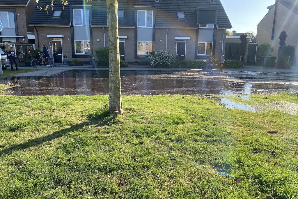 Waterballet na gesprongen leiding