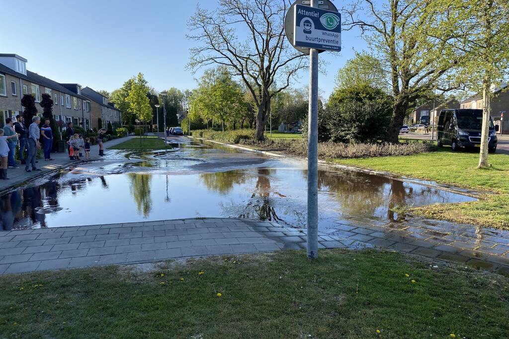 Waterballet na gesprongen leiding