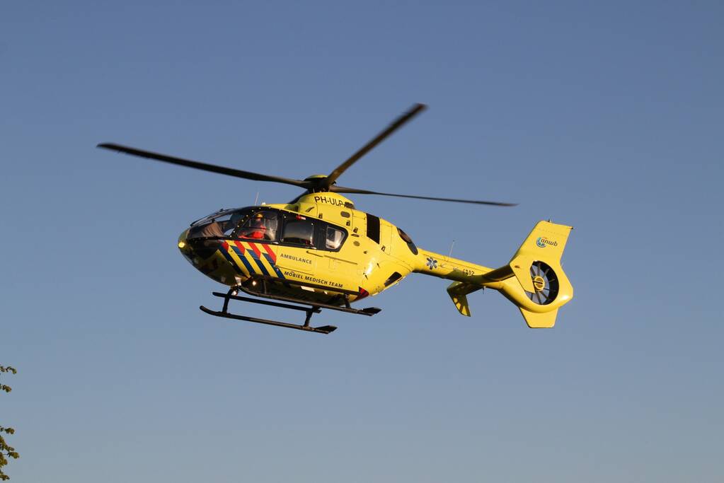 Traumahelikopter inzet trekt veel bekijks