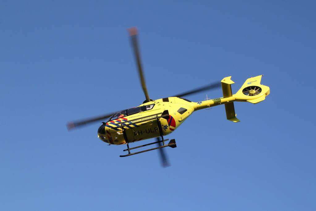 Traumahelikopter inzet trekt veel bekijks