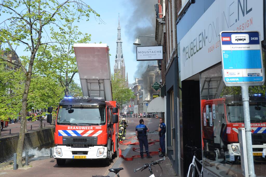 Grote brand bij Discus Muziek
