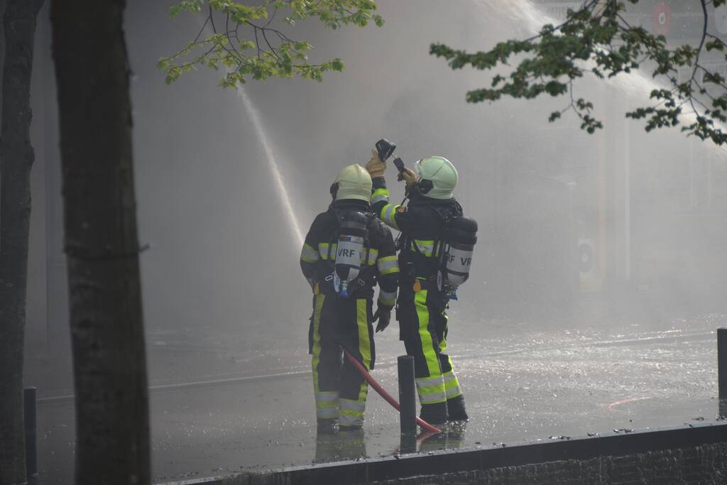 Grote brand bij Discus Muziek