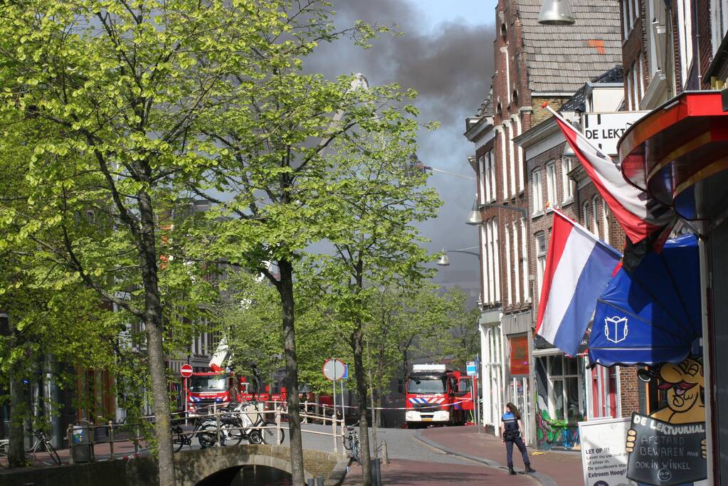 Grote brand bij Discus Muziek