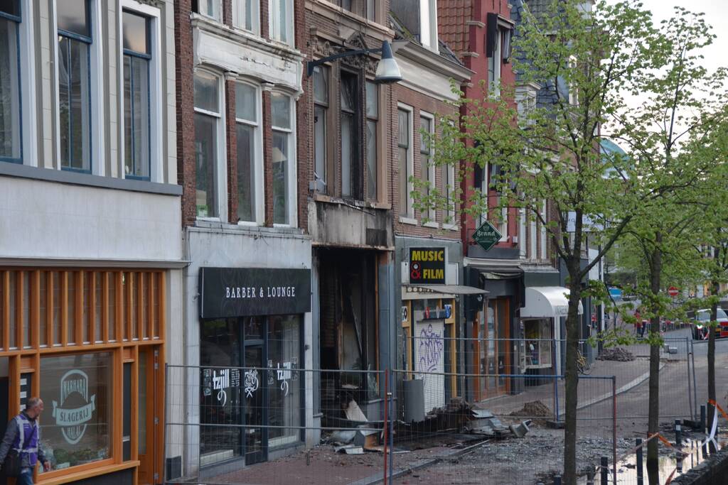 Grote brand bij Discus Muziek