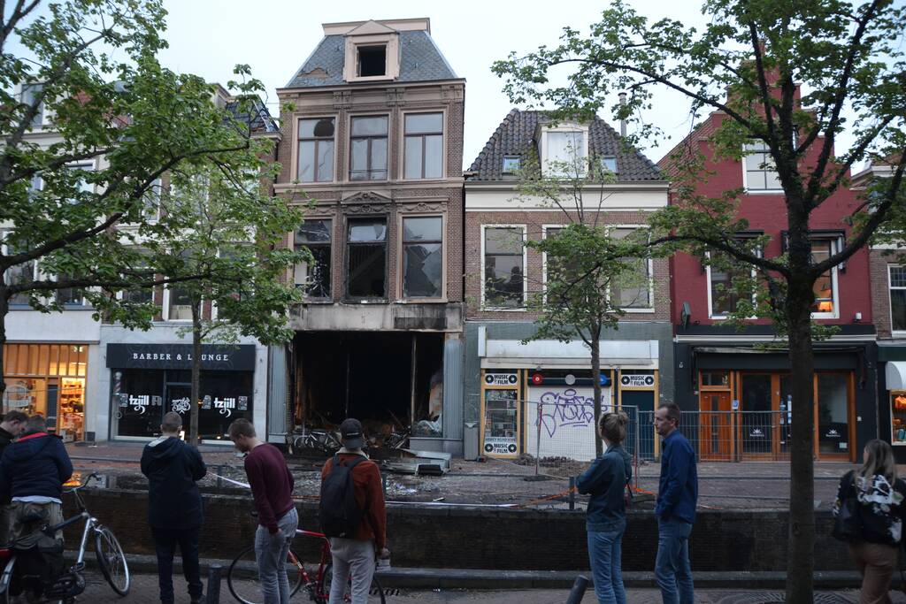 Grote brand bij Discus Muziek