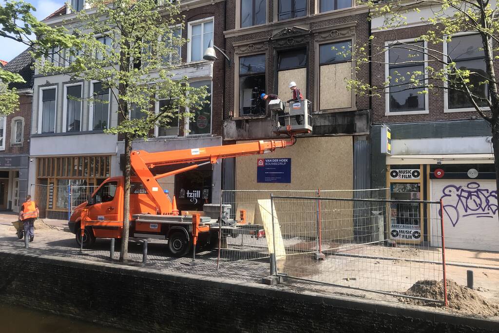 Grote brand bij Discus Muziek