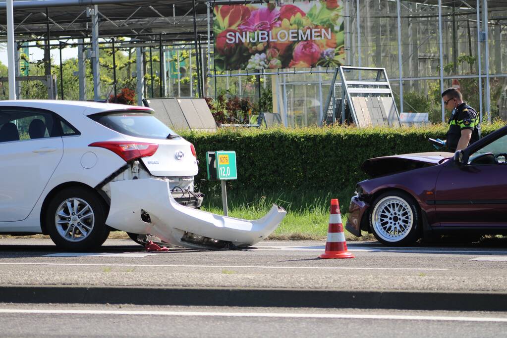 Flinke schade na kop-staart aanrijding