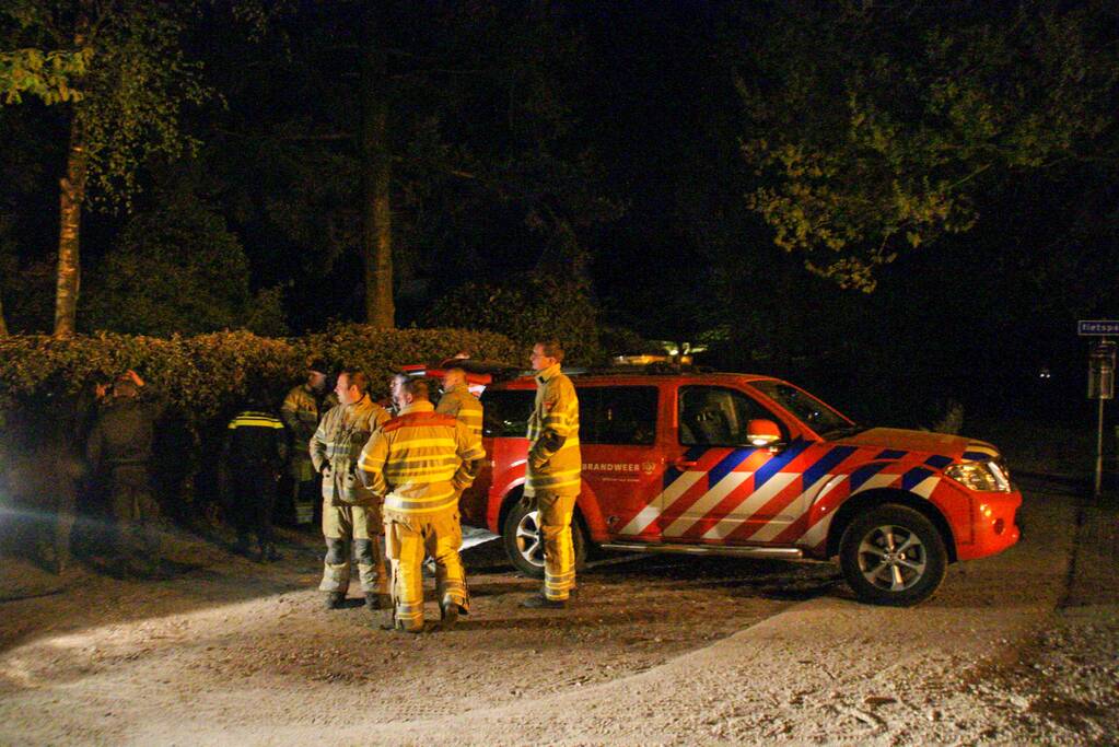 Grote brandweer inzet voor brand in bos