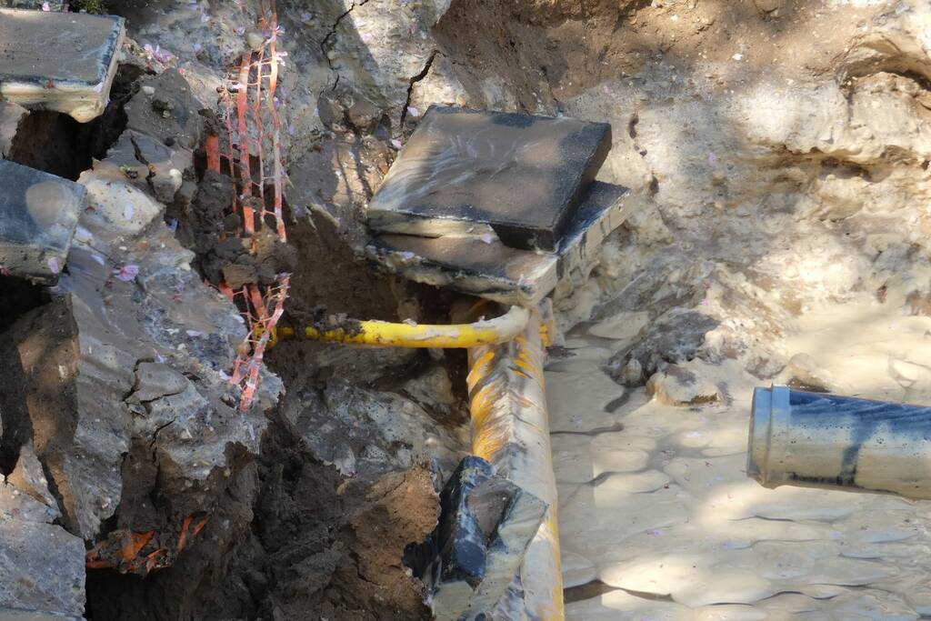 Gesprongen waterleiding zorgt voor verfrissing