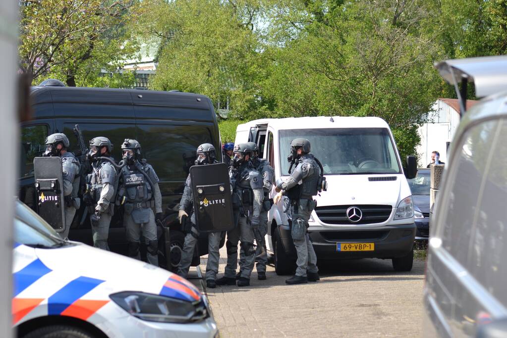 Drugslab aangetroffen in loods