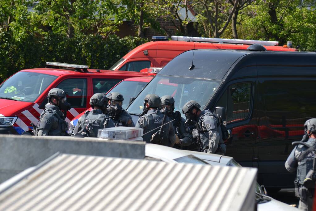 Drugslab aangetroffen in loods