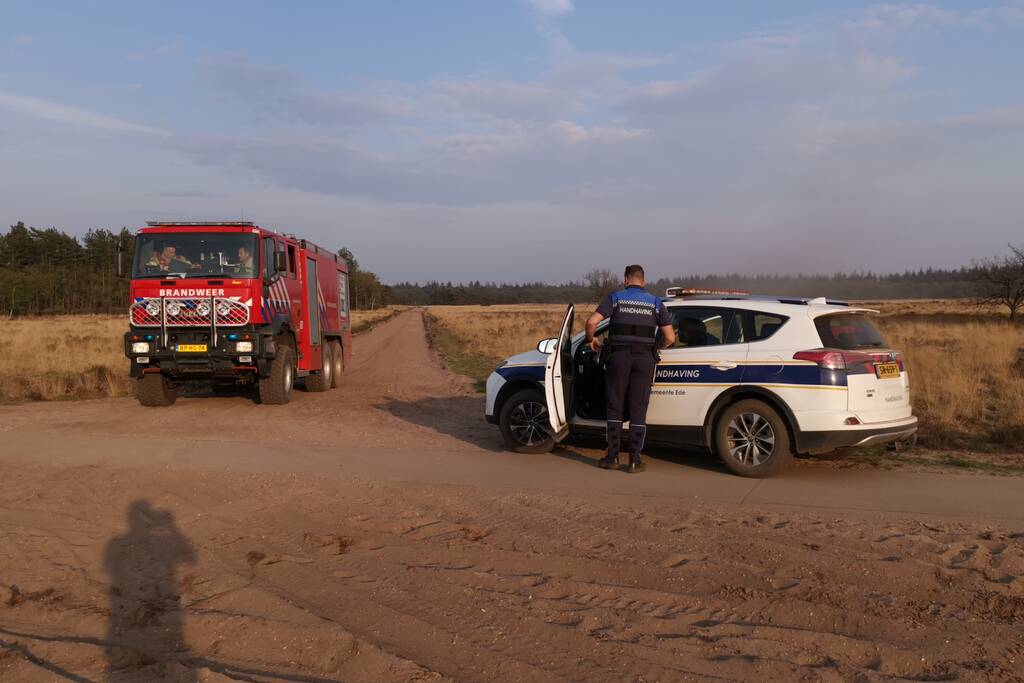 Zoektocht naar vermeende heidebrand