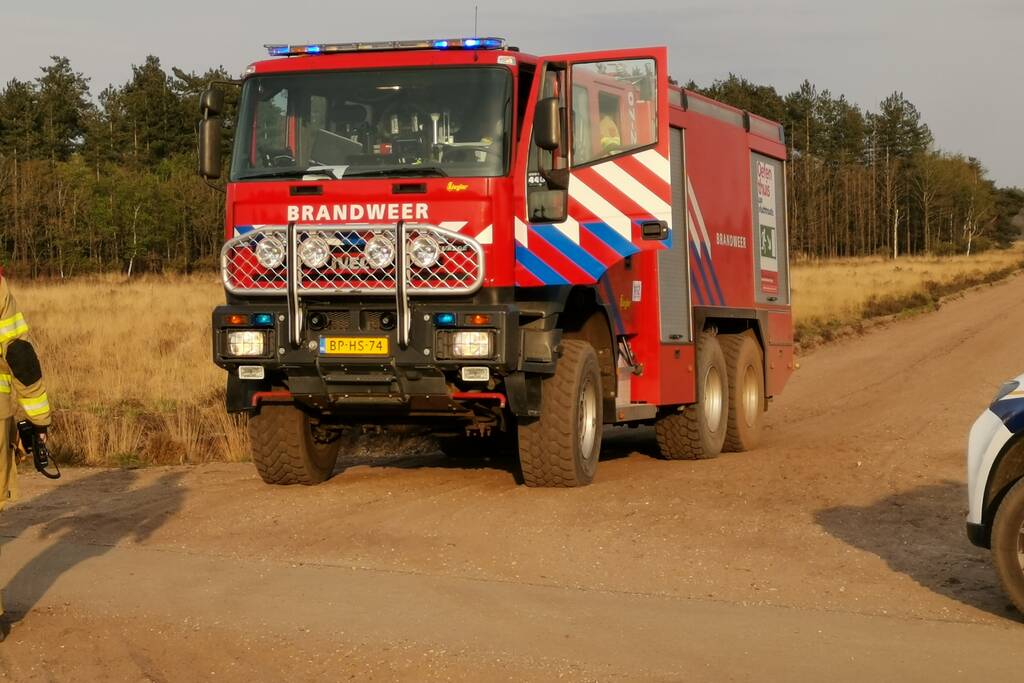 Zoektocht naar vermeende heidebrand