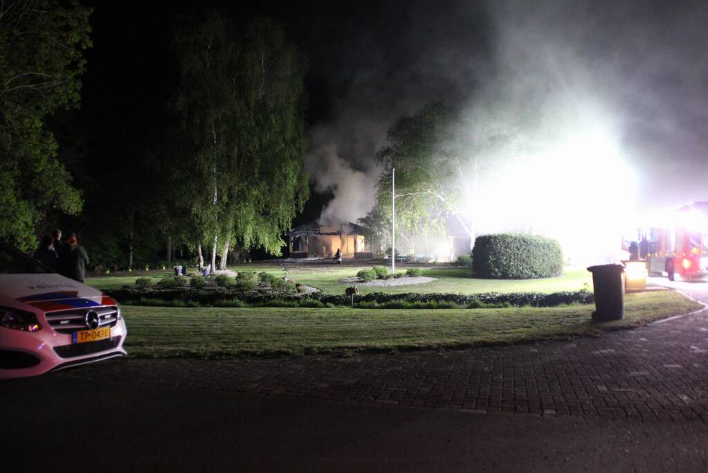 Uitslaande brand in woning