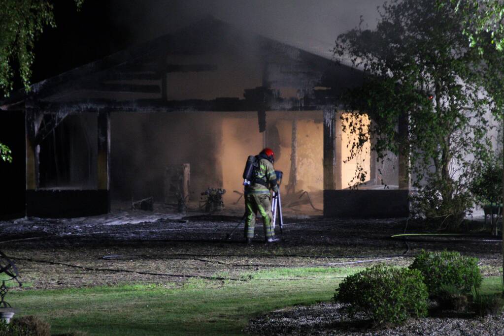 Uitslaande brand in woning