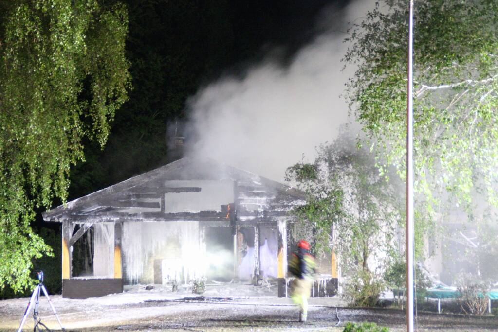 Uitslaande brand in woning