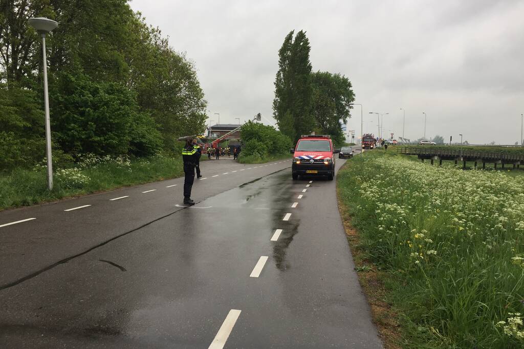 Grote uitslaande brand in industriepand