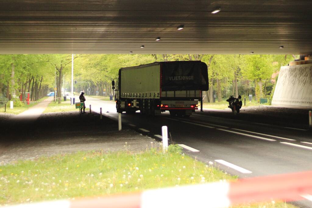 Ernstig ongeval mogelijk met vrachtwagen