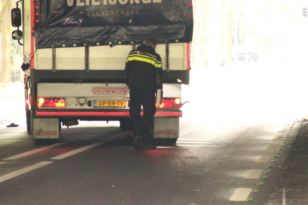 Ernstig ongeval mogelijk met vrachtwagen