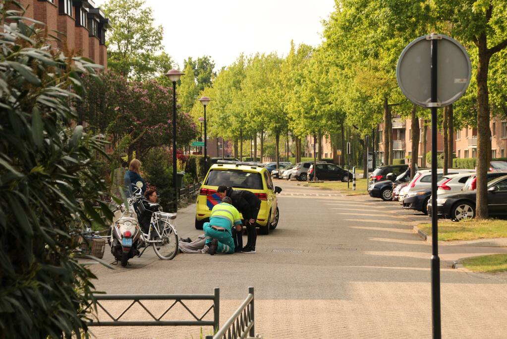 Fietsster slaat over de kop na remactie