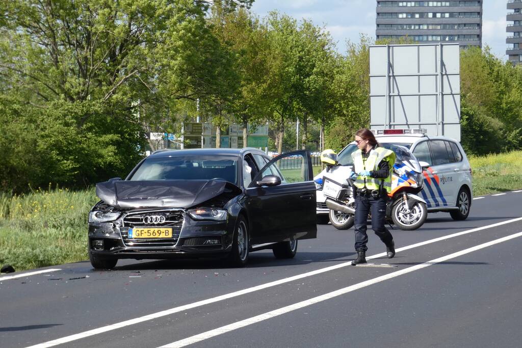 Veel schade na aanrijding