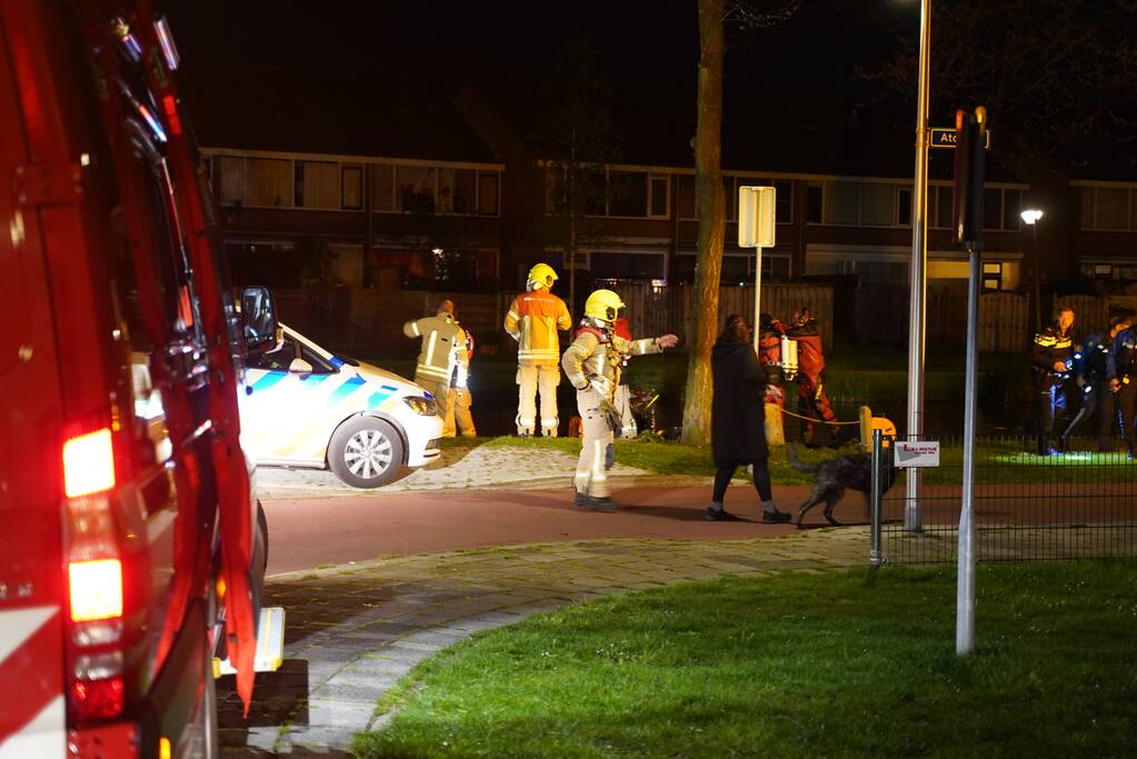 Scooter in het water aangetroffen