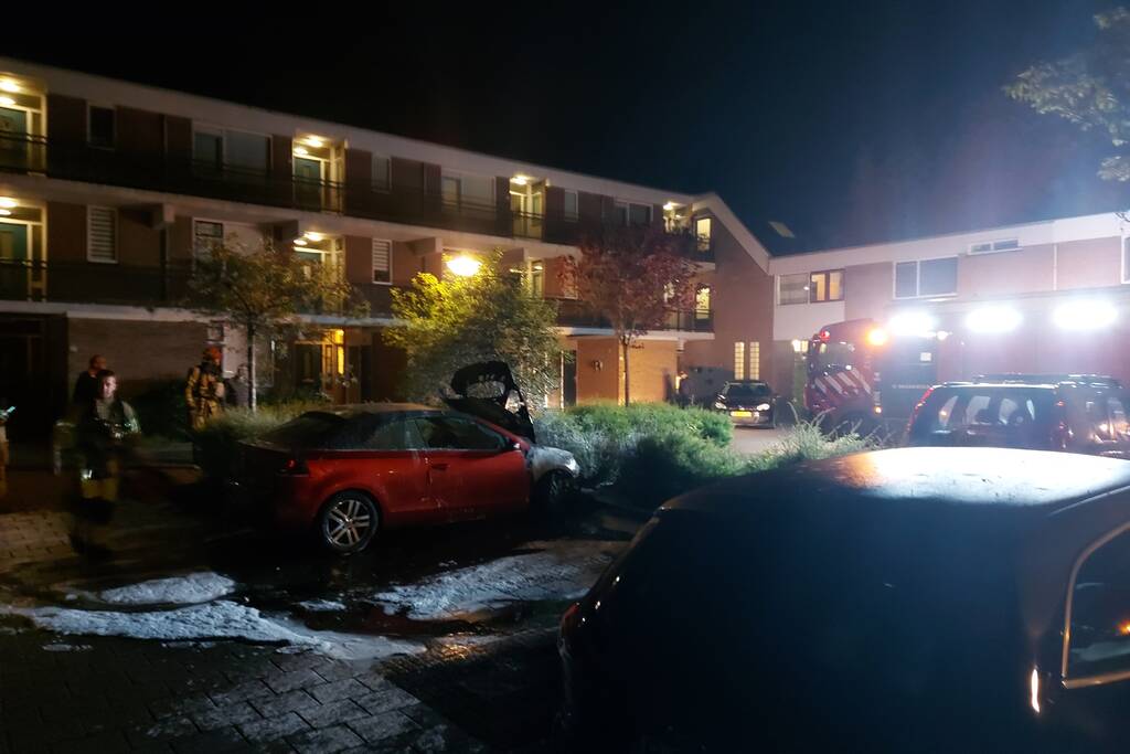 Auto vermoedelijk in brand gestoken