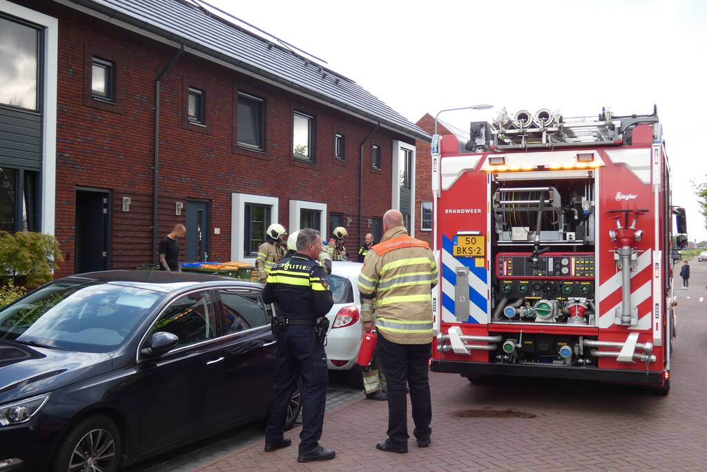 Brand in meterkast van woning