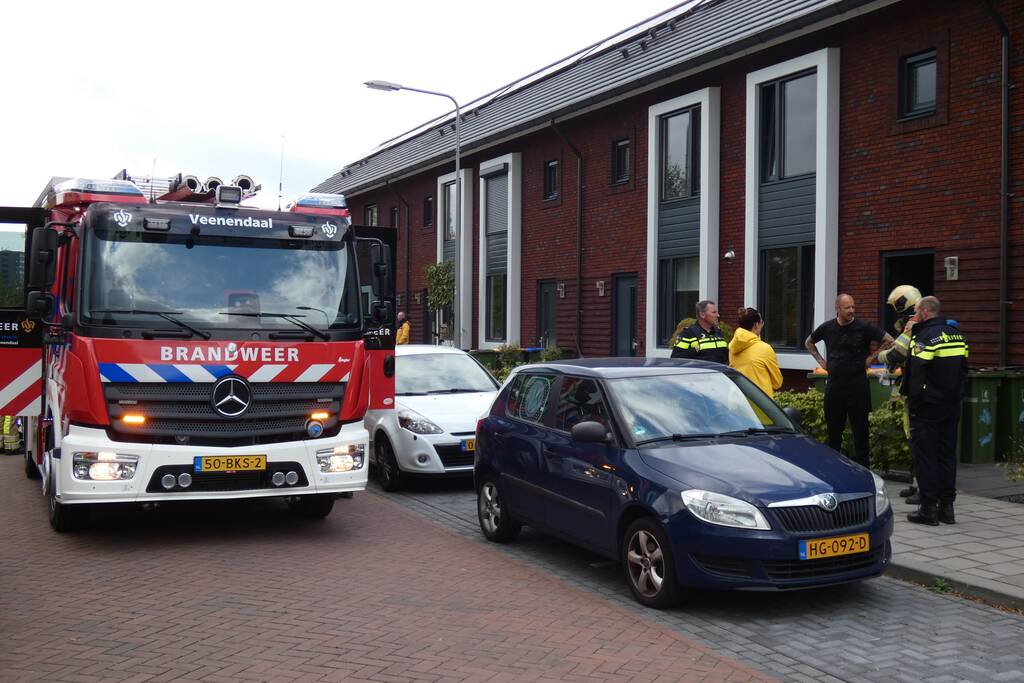 Brand in meterkast van woning