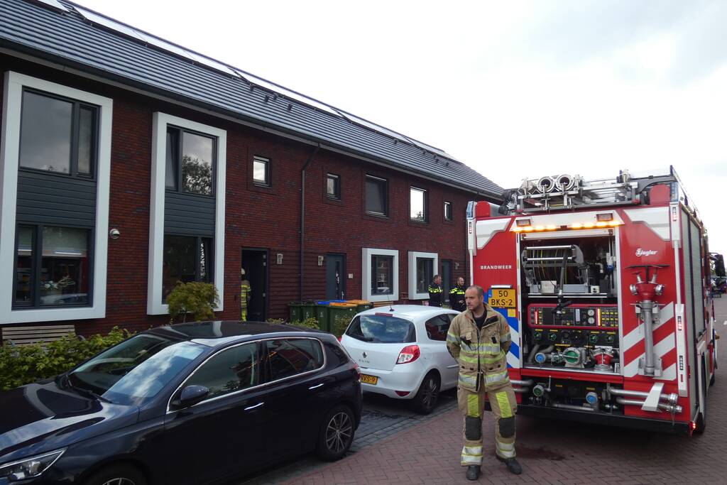 Brand in meterkast van woning