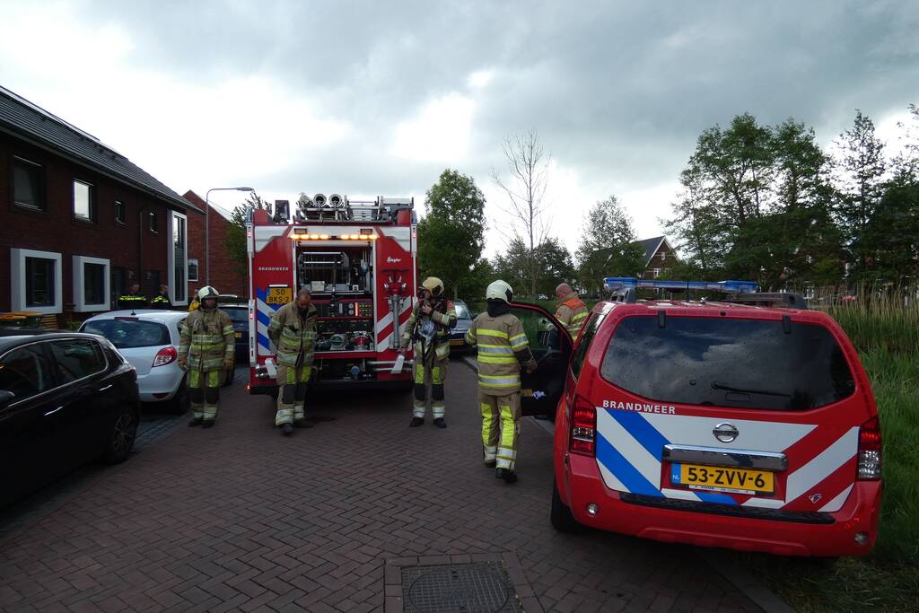 Brand in meterkast van woning