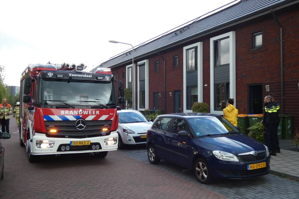 Brand in meterkast van woning