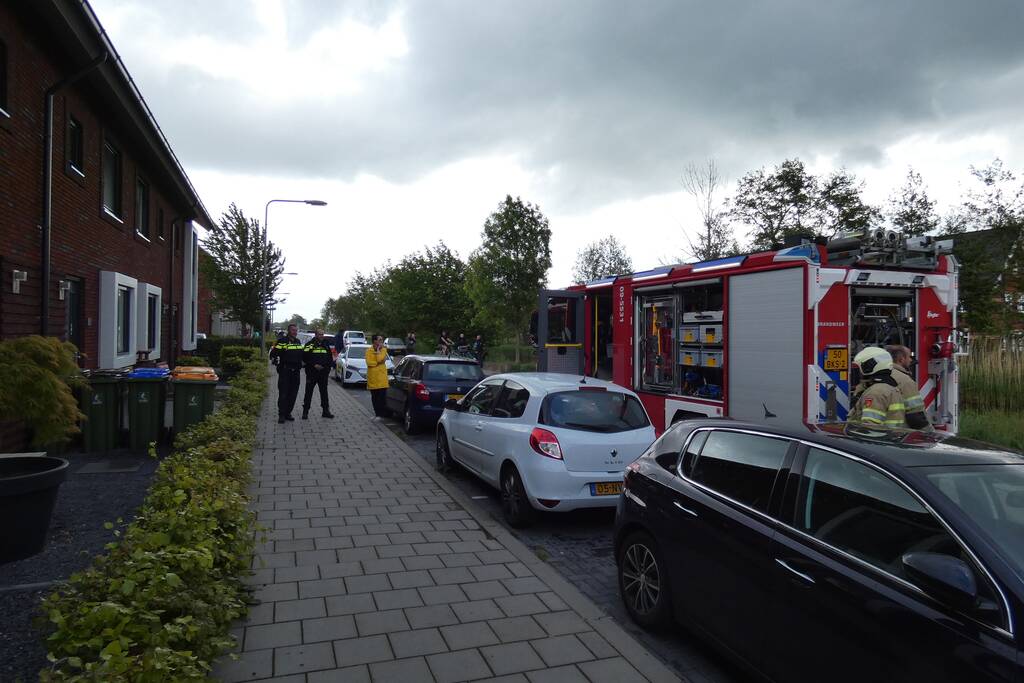 Brand in meterkast van woning