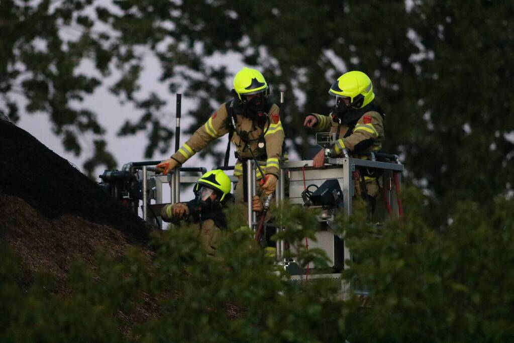 Brand in woning met rieten dak