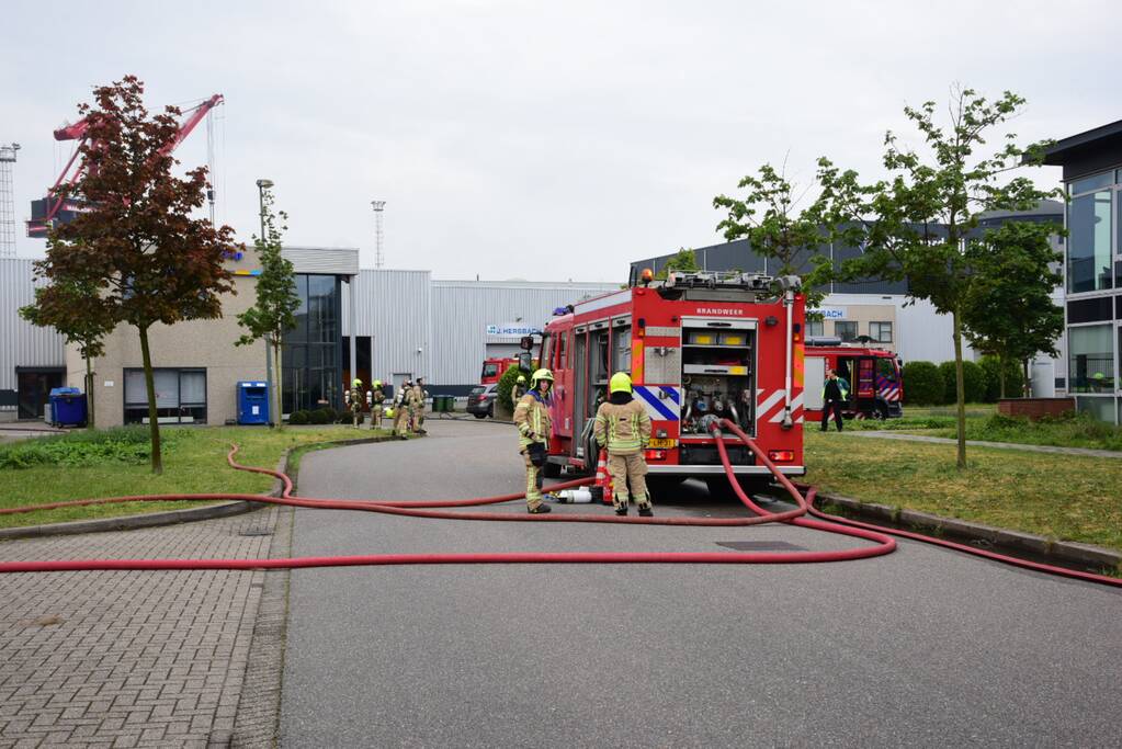 Felle brand in laboratorium