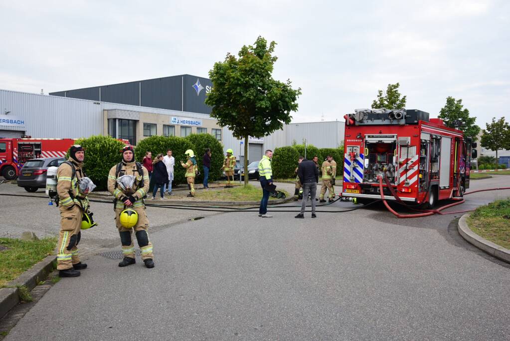 Felle brand in laboratorium