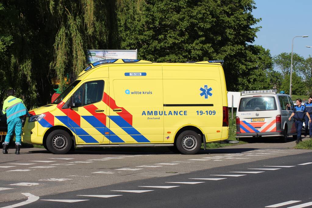 Gewonde bij aanrijding met scooter