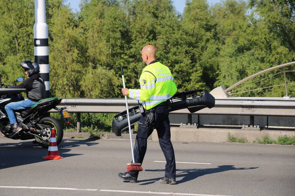 Auto zwaar beschadigd bij ongeval