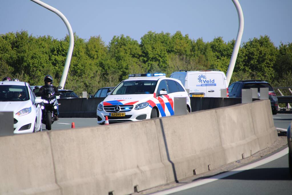 Auto zwaar beschadigd bij ongeval