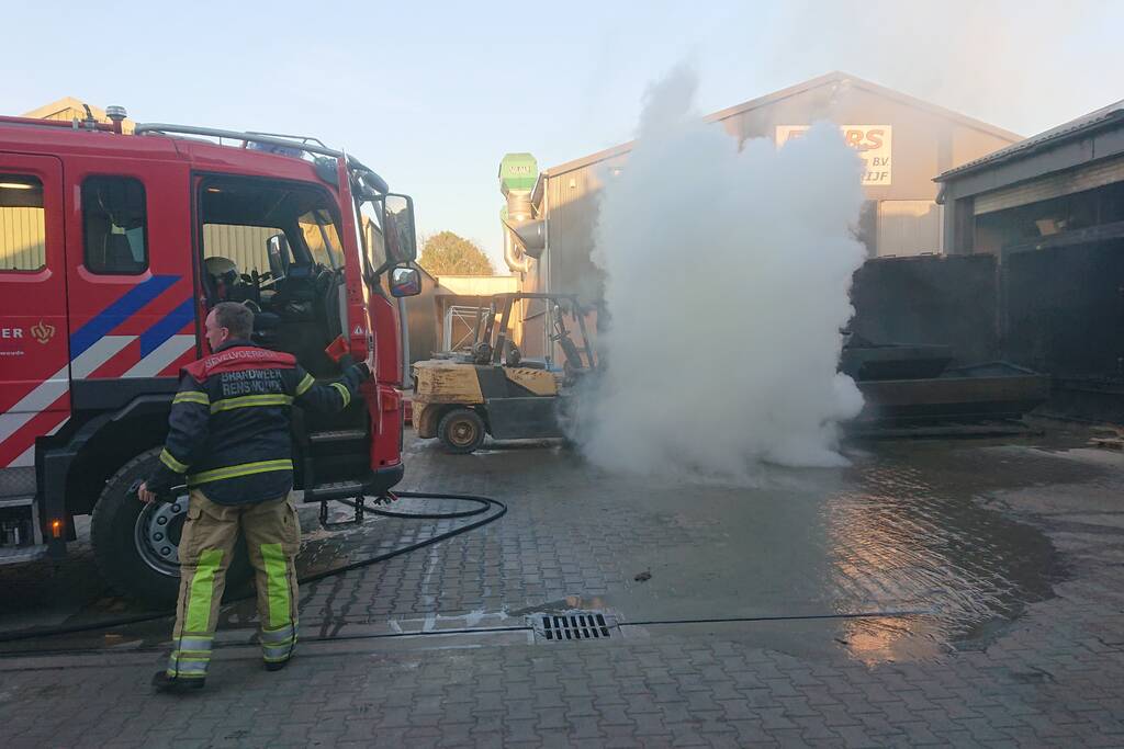 Brand bij straal en spuitbedrijf Evers