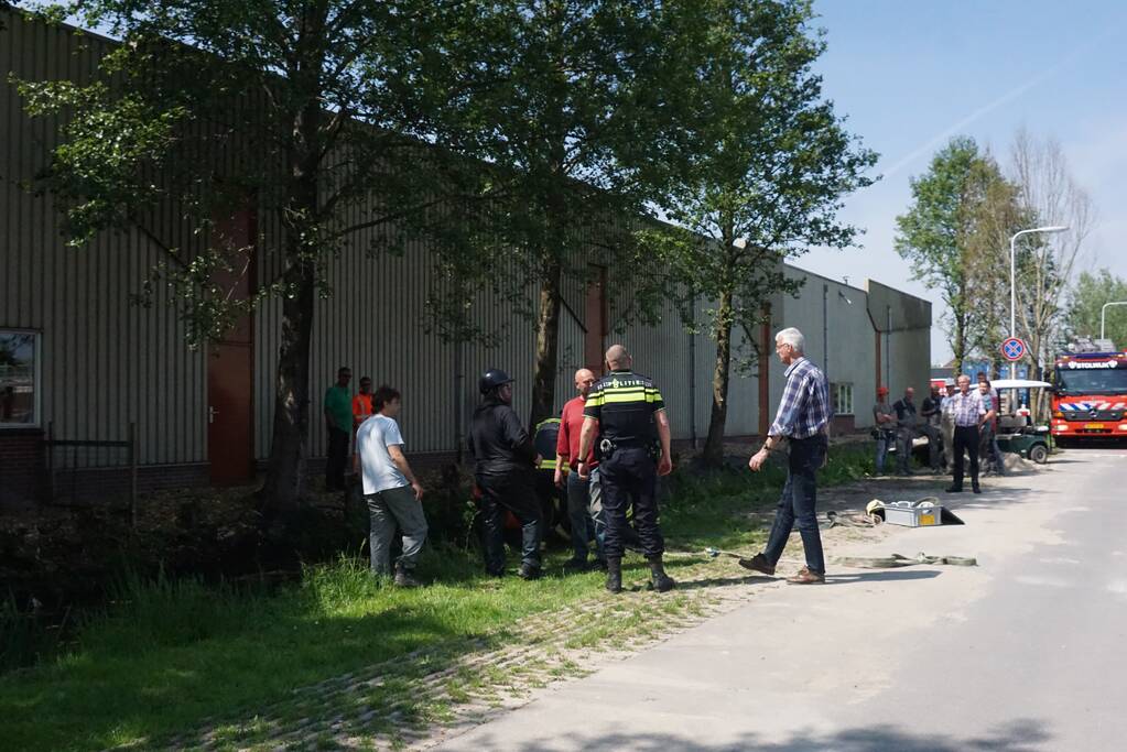 Paard met wagen belanden in sloot