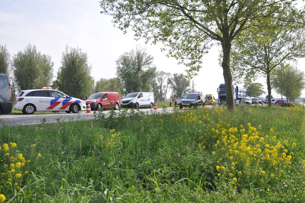 Gewonde bii kop-staartaanrijding