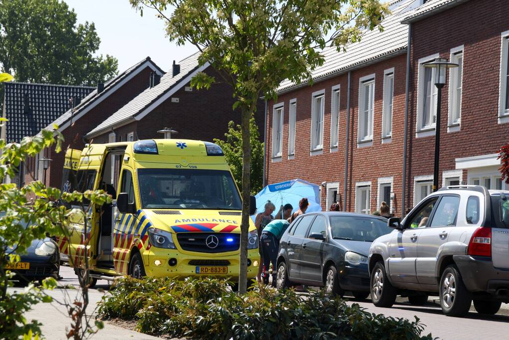 Persoon gewond na val met scooter