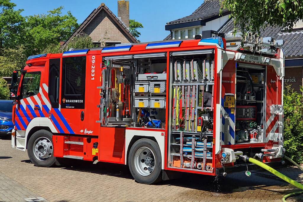 Brand in nok van woning