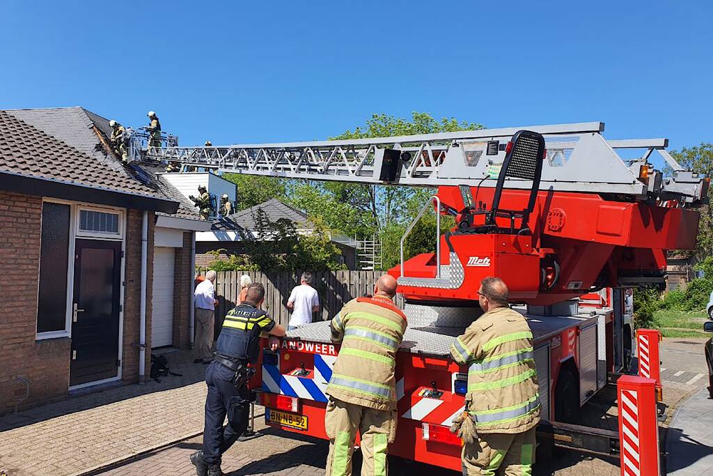 Brand in nok van woning